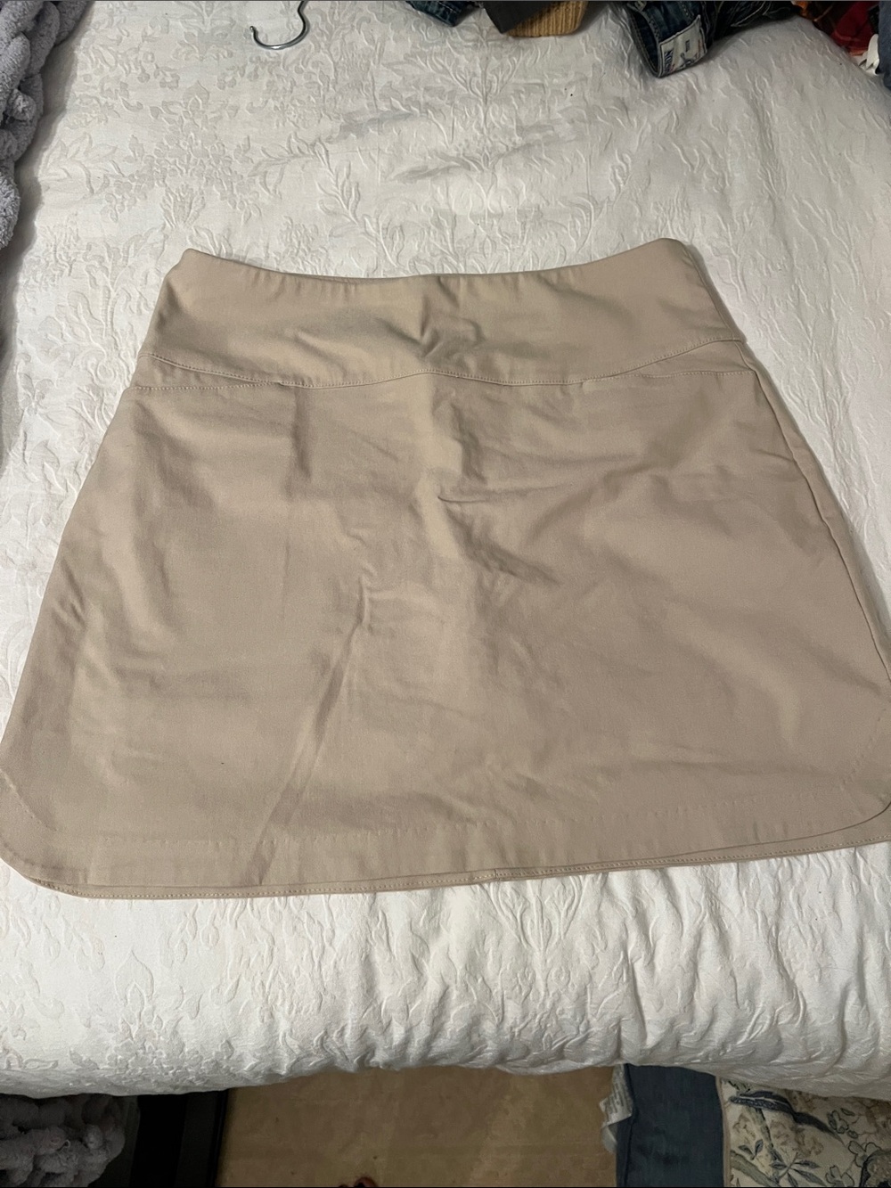 Lady Hagen Beige A-Line Golf Skirt